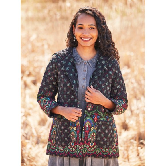 April Cornell Sasha Quilted Jacket Size XS - Picture 1 of 11